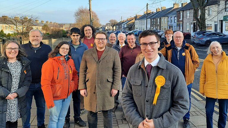 Alex Neil and the Lib Dem team
